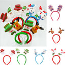 6packs Santa Claus Dear Headband Christmas Hair Bands Party Hair Accessories