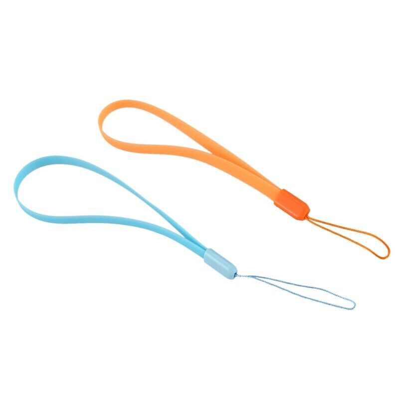 Soft Wrist Strap / Cellphone, Key Chain Blue, 2 Pieces, Orange G3D5