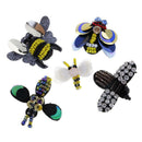 9pcs/Set Bee Dragonfly Sequins Rhinestones Bead Embroidered Patches Applique