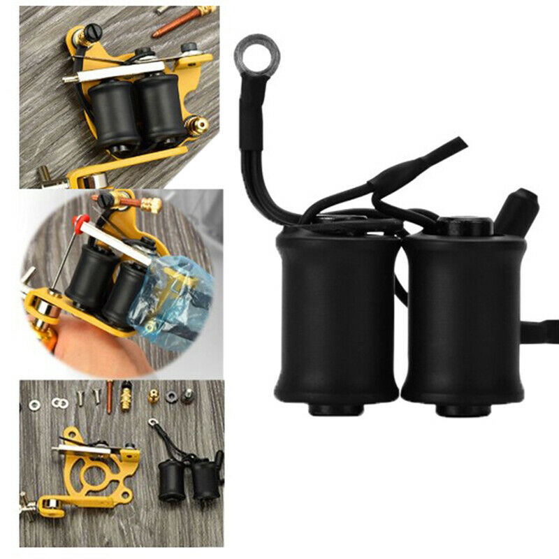 Black Tattoo Machine 10 Wraps Set Parts Supply Tattoo Body Art LinerB Kw