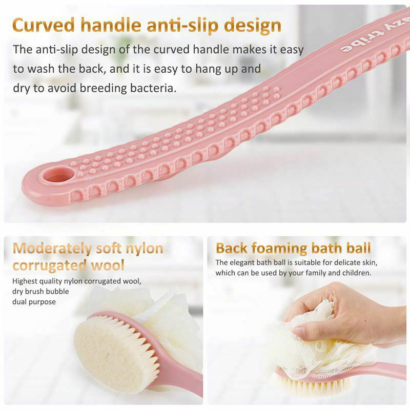 Lazy Tribe Bath Brush- Shower Body Brush -Improves Skin's Health And Beauty B3S1