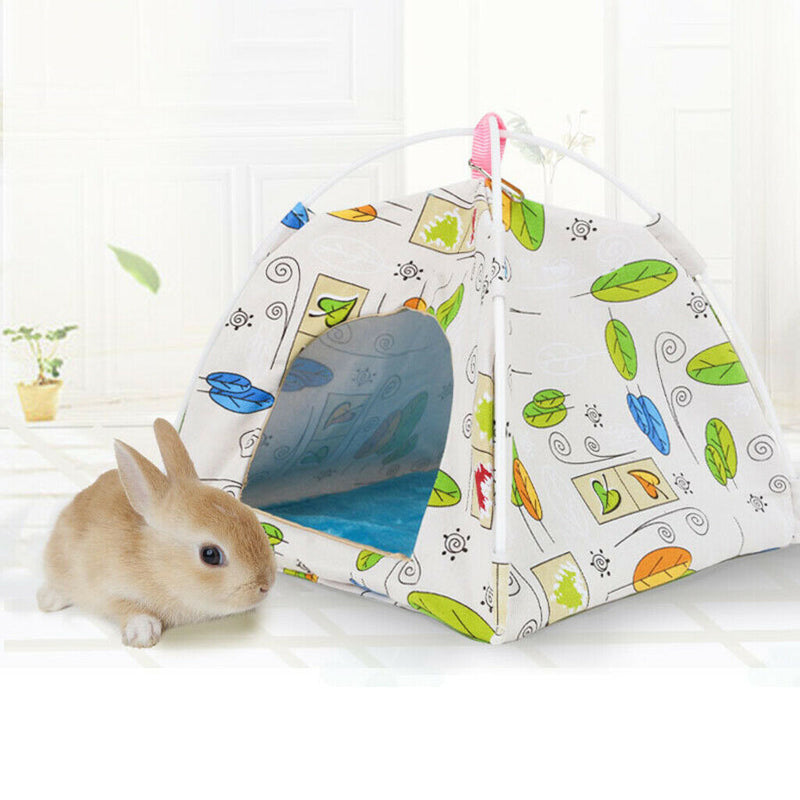 Hamster Rabbit Chinchilla Squirrel Tent Teepee House Sleeping Cave Bed S