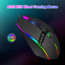 A902 RGB Gaming Mouse 7-Color Breathing Backlit Wired Optical Mice for PC A