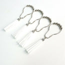 12X Shower Curtain Rings Balls Curtain Rings Stainless Steel Rings for Show C5P3