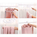 42 cm Towels Quilt Drying Rack Spiral Shaped Stainless Rotating Hangers Q8N1