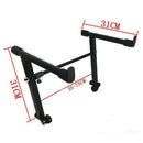 Adjustable Black Heightening Electronic Piano Rack Stand Keyboard Support H