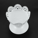 4pcs Mini White Dessert Stand with Premium Steel Material Cupcake Display,  S6B1