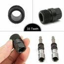 33 Teeth Spline Alternator Clutch Black Wheel Pulley Removal Installation Tool