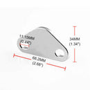 20R 22RE EGR Smog Delete Exhaust Intake Block Off Plate Set Air Plug For  CVA