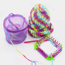 Knitting Loom Long Ring Set Hat Socks Scarves Maker Wool Yarn Needle Knit H M8A3