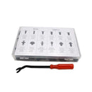 240Pc Car Body Plastic Push Pin Rivet Fasteners Trim Moulding Clips Screwdriver