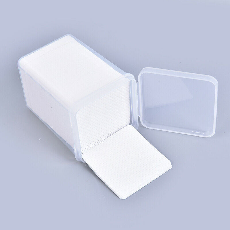 200Pcs/Box Lint-Free Nail Polish Remover Cottons Nail Art Soft Wipe Cleaner S Nw