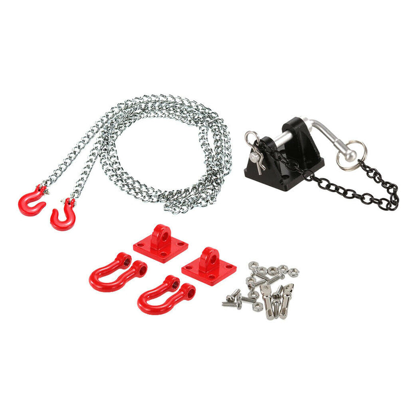 1:10 RC Rock Crawler Tow Hook Shackle Trailer Chain for Axial SCX10 TRX4 D90