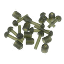 20pcs Carp Fishing Tackle Rubber Tubes Cap Terminal Tackle Accessories