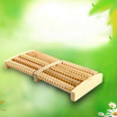 Wooden Foot Massager Wooden Five Row Stress Relieving Treatment Relaxing Ma
