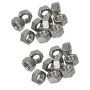 2x 10pcs M6*5 Titanium Alloy Nuts Fits Metric Hex Bolts Screws Lock