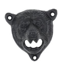 Home Pub Creative Iron Retro Animal Bear Wall Mounted Soda Bottle Opener