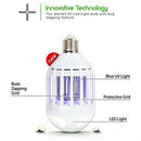 LED Anti-Mosquito Bulb 15W 1000LM 6500K Electronic Insect Fly Lure Kill Bulb M&O