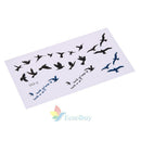 10 Sheets Flying Birds Temporary Tattoo Stickers Waterproof Body Art Decor A