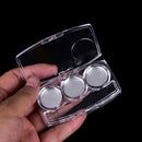 Empty 3Round Grids Eyeshadow Lipstick  Box Case Cosmetic Packing+PaletWG JC&j