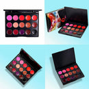 15 Colors Makeup Lip Gloss Matte Lipstick Cosmetic Palette Tool Set For Beauty