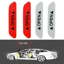 2 Set Car Door Anti-Collision Warning Reflective Stickers Open Stickers Lon P7A9