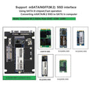 2 in 1 mSATA to SATA NGFF M.2 to SATA3 Converter SSD Solid State Disk Drive  A