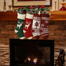 4pcs Christmas Acrylic Decor Candy Gift Bags Ornaments Reindeer Stockings Cover