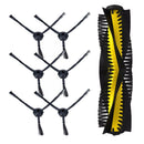 Vacuum robot cleaner parts 6Pcs side brush+1pcs main brush for Chuwi ILIFE