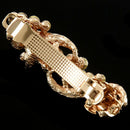 Woman Girl Green Flower Rhinestone Barrette Hair Clip Hairpin I1T3