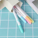 5 Pcs/set Colorful Double Head Highlighters Markers Fluorescent Pen Station G6P3