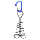 Plank Spring Nails Outdoor Camping Tent Fixed Hook with Carabiner (Blue) A