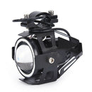 1pc U7 Angel Devil Eye Light 125W Motorcycle LED Fog Spotlight HeadLight OZ
