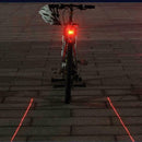 Bike Bicycle Rear Tail Light 5 LED Safety Warning Red Lamp 7 Modes