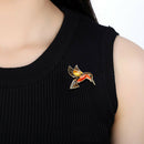 Retro Diamond-bordered Delicate Brooch Alloy Flyer 40*38mm