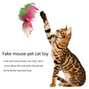 6pcs/Set Fur False Plush Mouse Cage Pet Cat Feathers Rat Interactive Toys