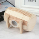 1pc Wooden Money Box Piggy Bank Money Box Savings Wine Barrel Wood Piggy BankFT