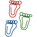 20 PCS Foot Shape Paper Clips Creative Interesting Bookmark Clip Memo Clip