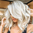 Women Lady Wig Medium-Long Curly Hair High Temperature Wire Fashion Party Wig