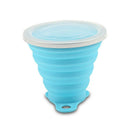270Ml Silicone Folding Cup Outdoor Coffee Cup Retractable Travel Cup With LaB8F9