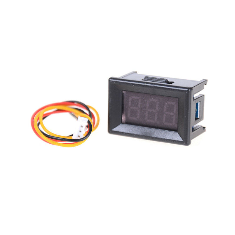 DC0-100V LED Mini Digital Voltmeter Volt Meter Gauge Voltage Panel Meter 3wir JR
