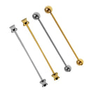 4pcs Chic Skinny Bar Clasp Clip Tie Collar Cravat Tie Clip Shirt Collar Pin
