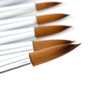 6x 100% Pure Kolinsky Acrylic Crimped Nail Brush 13mm/15mm/16mm/17mm/20mm/23mm/