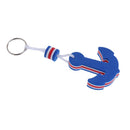 Yachting Boating Floating Key Chain Water Sports Sailing - Anchor Shape Blue
