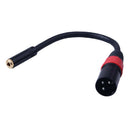 0.2Mx3.5mm Male XLR Female Stereo Plug Audio Adapter Cable for 1/8 Inch TRS