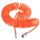 9M 5 X 8mm Flexible Durable Pu Recoil Hose Spring Tube With Fast Interface