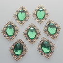 30 Pcs Acrylic Cabochon Flatback DIY Rhinestone Embellishment Mix 3 Colors
