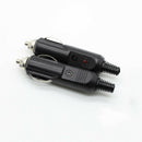 1PCS 12V Male Car Lighter Socket Plug Connector With Fuse Red LED