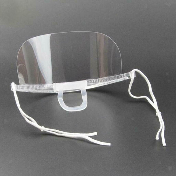 Smile Safety Face Shield Chef Hotel Visors Protect Mouth Shield 5.7x14cm