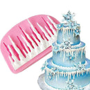 Fondant silicone mold ice blaster Kitchen cake mould H1S9